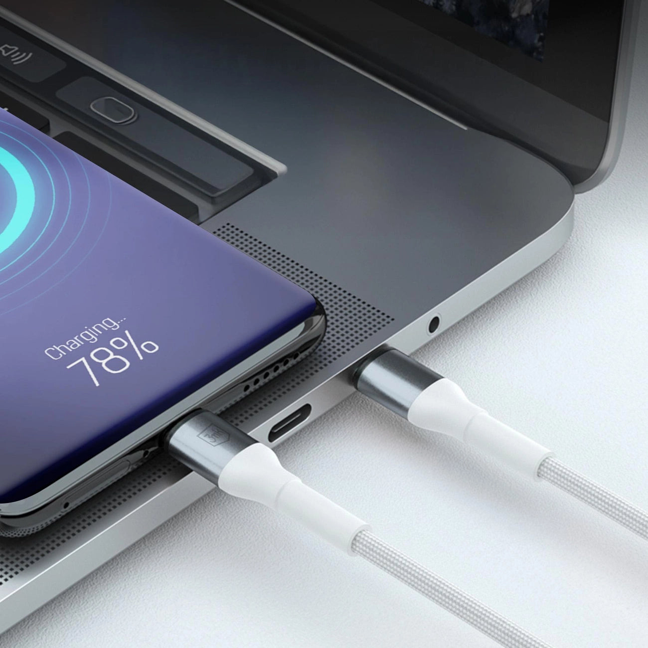 3mk Hyper Cable N-SERIES USB-A / USB-C 1m 9V/2A 18W / weiß