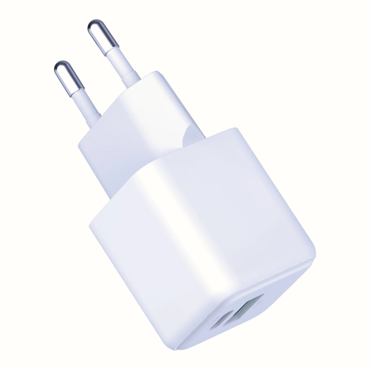 3mk Hyper GaN Ladegerät 20W QC4+ PD PPS USB-C USB-A Wandladegerät - Weiß