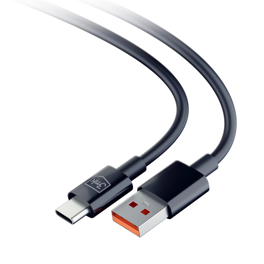 3mk Hyper Kabel USB-A / USB-C 1,2 m 5 A - schwarz