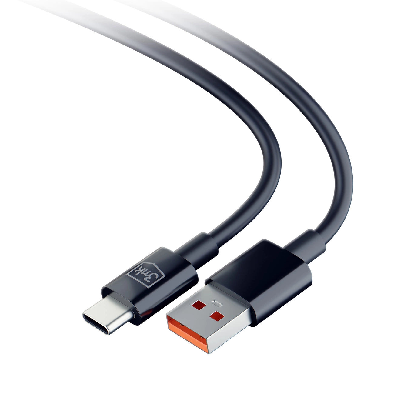 3mk Hyper Kabel USB-A / USB-C 1,2 m 5 A - schwarz