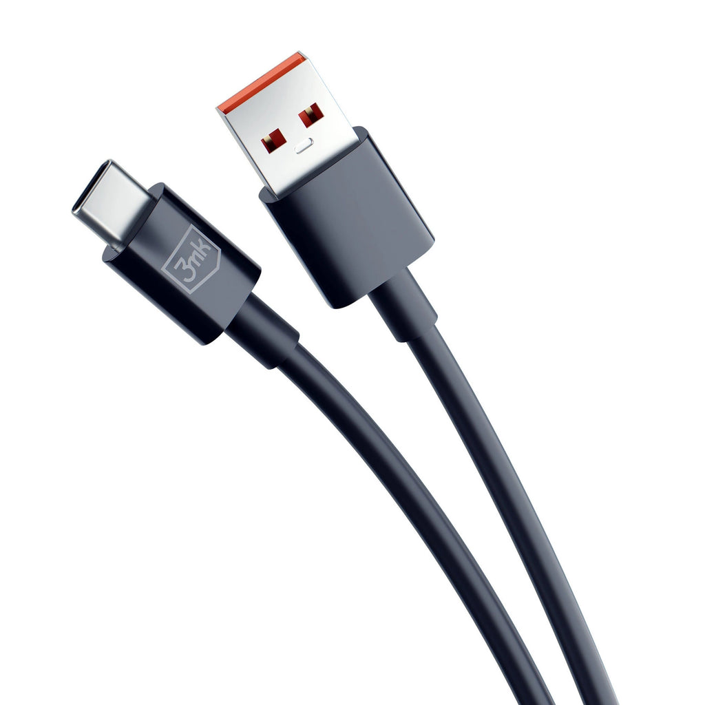 3mk Hyper Kabel USB-A / USB-C 1,2 m 5 A - schwarz