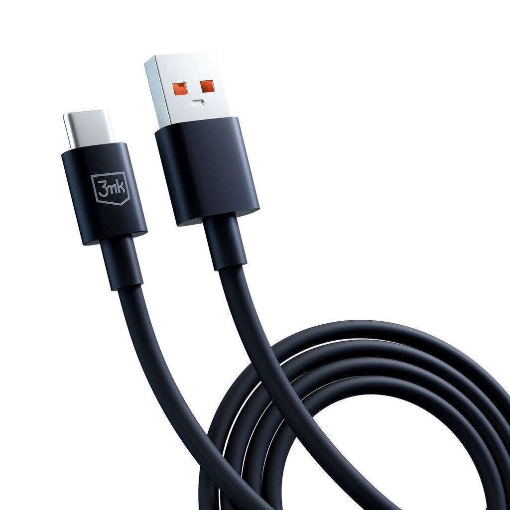 3mk Hyper Kabel USB-A / USB-C 1,2 m 5 A - schwarz