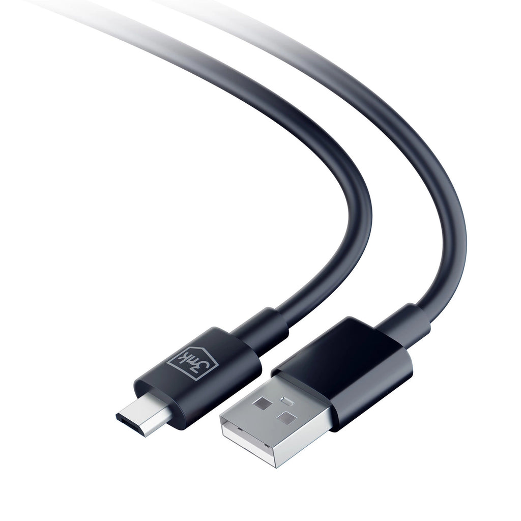3mk Hyperkabel USB-A / Micro-USB 5V 2,4A 1,2m - Schwarz