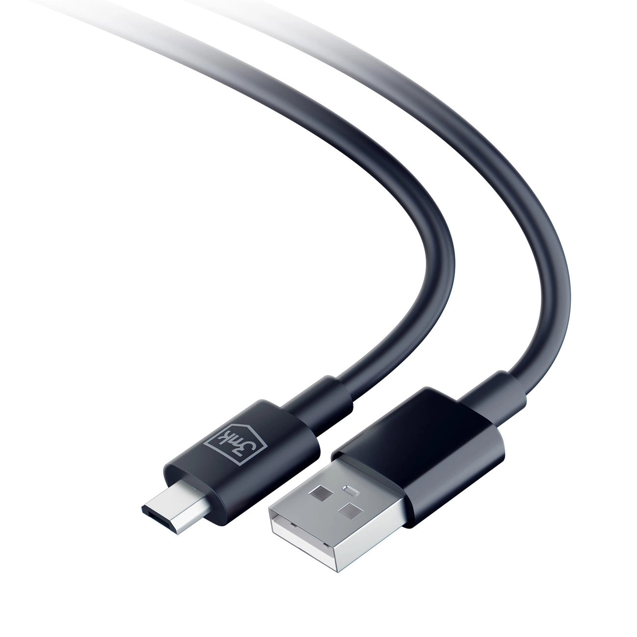 3mk Hyperkabel USB-A / Micro-USB 5V 2,4A 1,2m - Schwarz