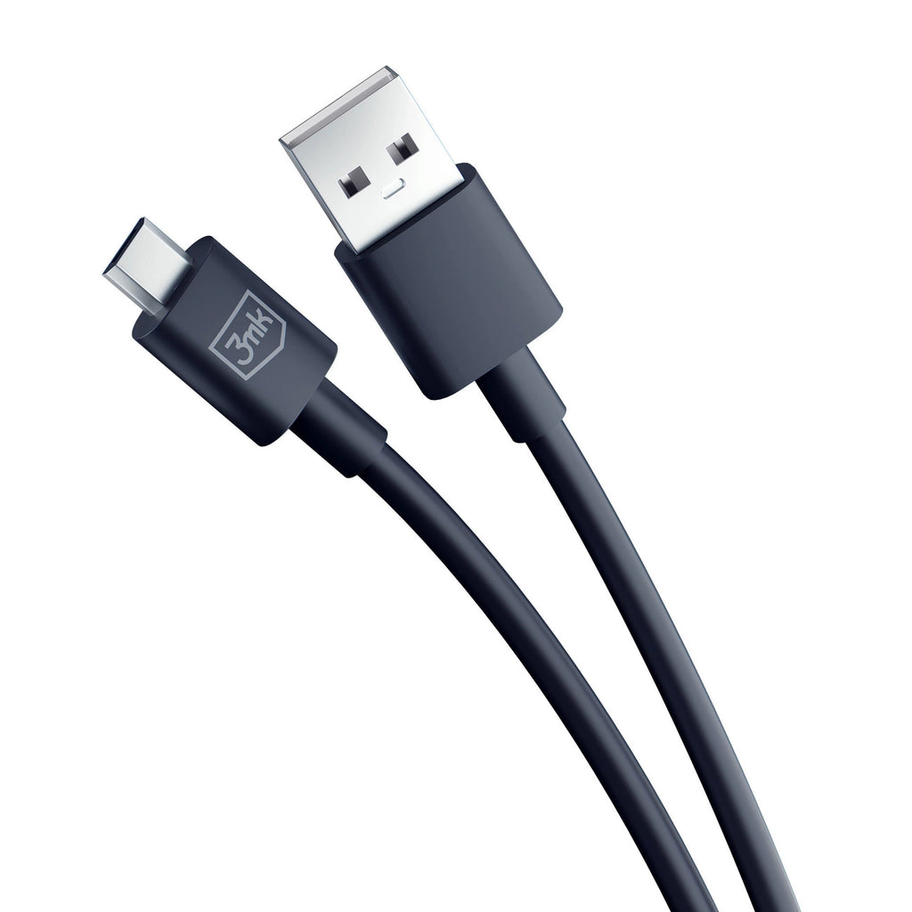 3mk Hyperkabel USB-A / Micro-USB 5V 2,4A 1,2m - Schwarz