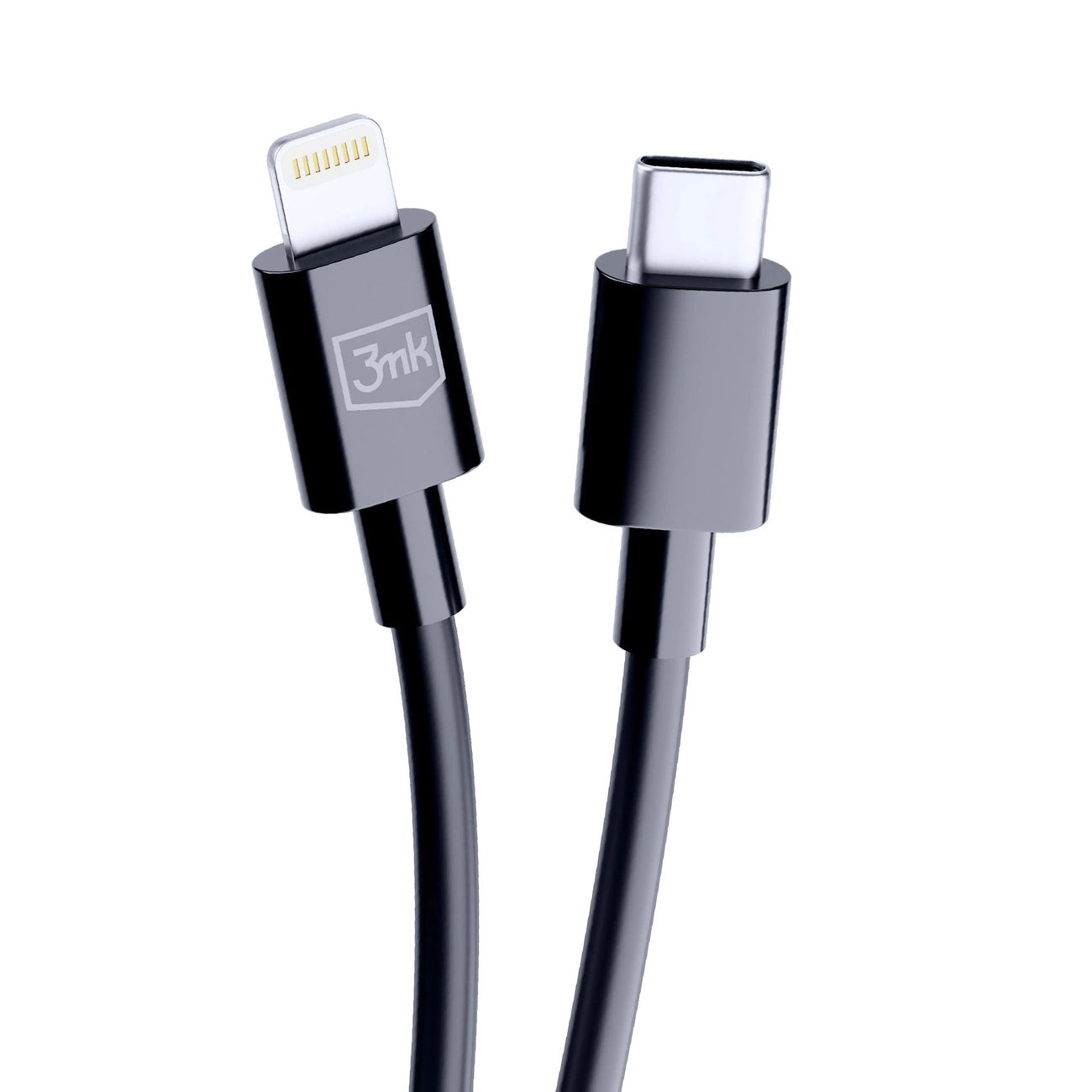 3mk Hyperkabel USB-C / Lightning 20W 1,2m - schwarz