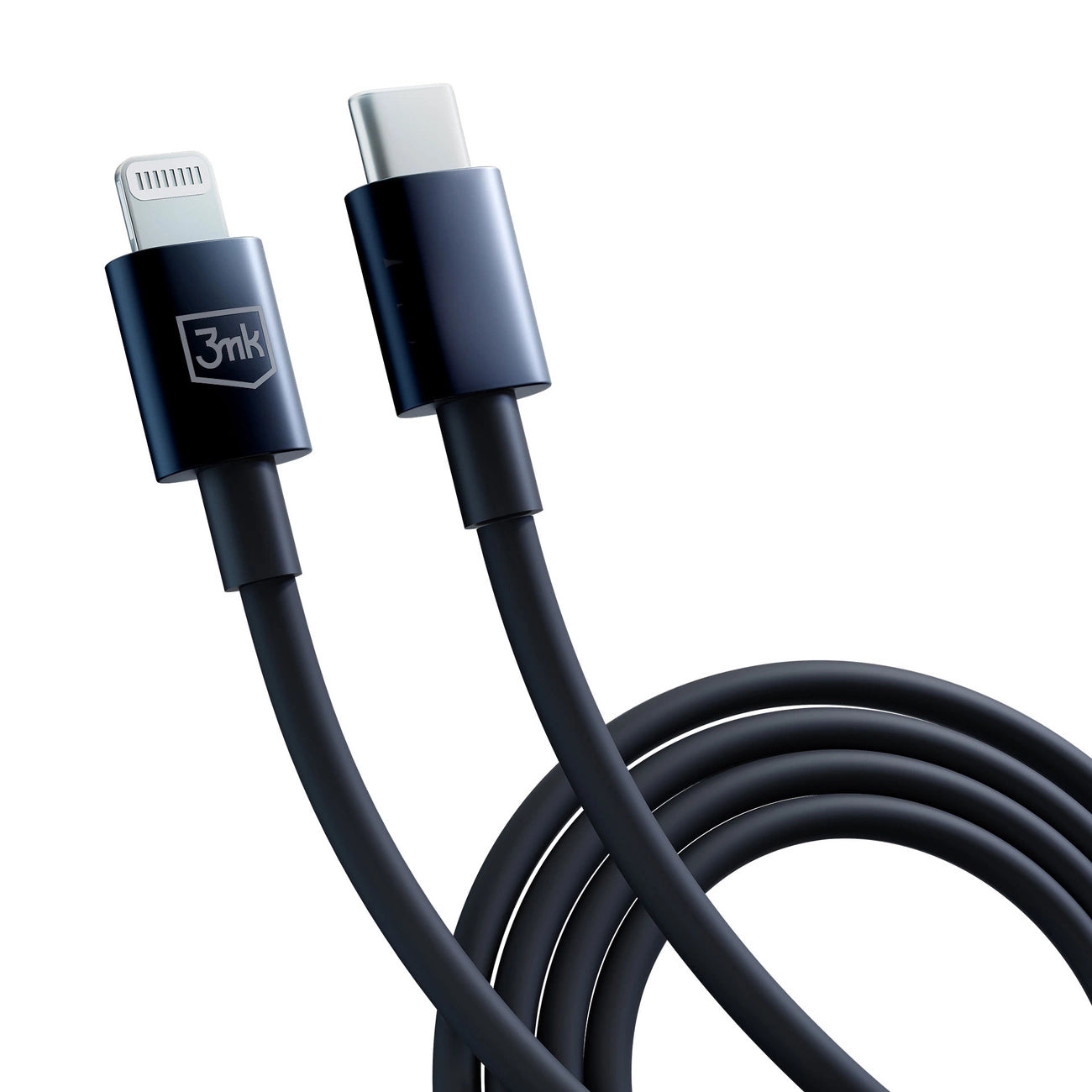 3mk Hyperkabel USB-C / Lightning 20W 1,2m - schwarz