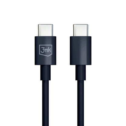 3mk Hyperkabel USB-C / USB-C 100 W 1,2 m – Schwarz