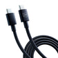 3mk Hyperkabel USB-C / USB-C 100 W 1,2 m – Schwarz