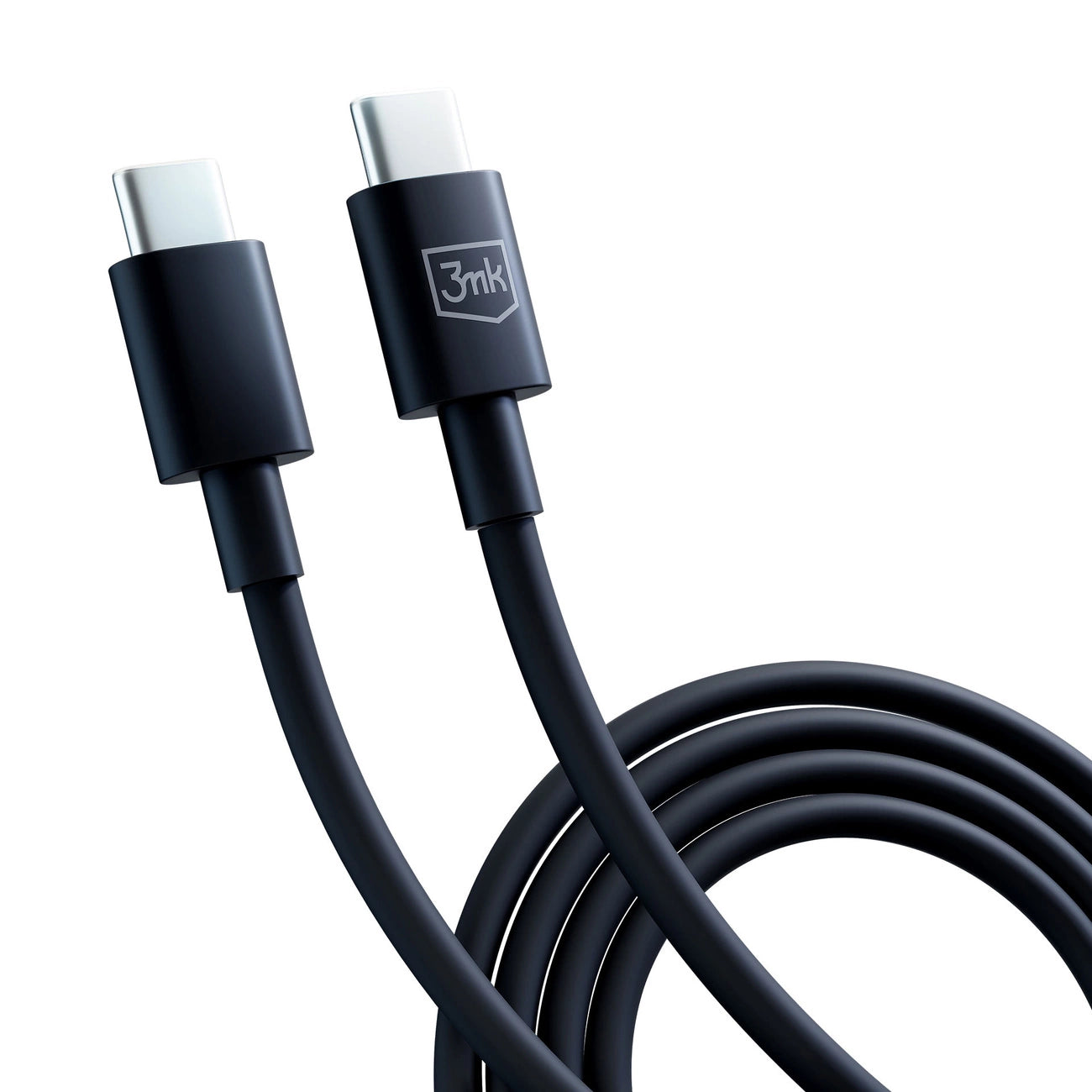 3mk Hyperkabel USB-C / USB-C 100 W 1,2 m – Schwarz