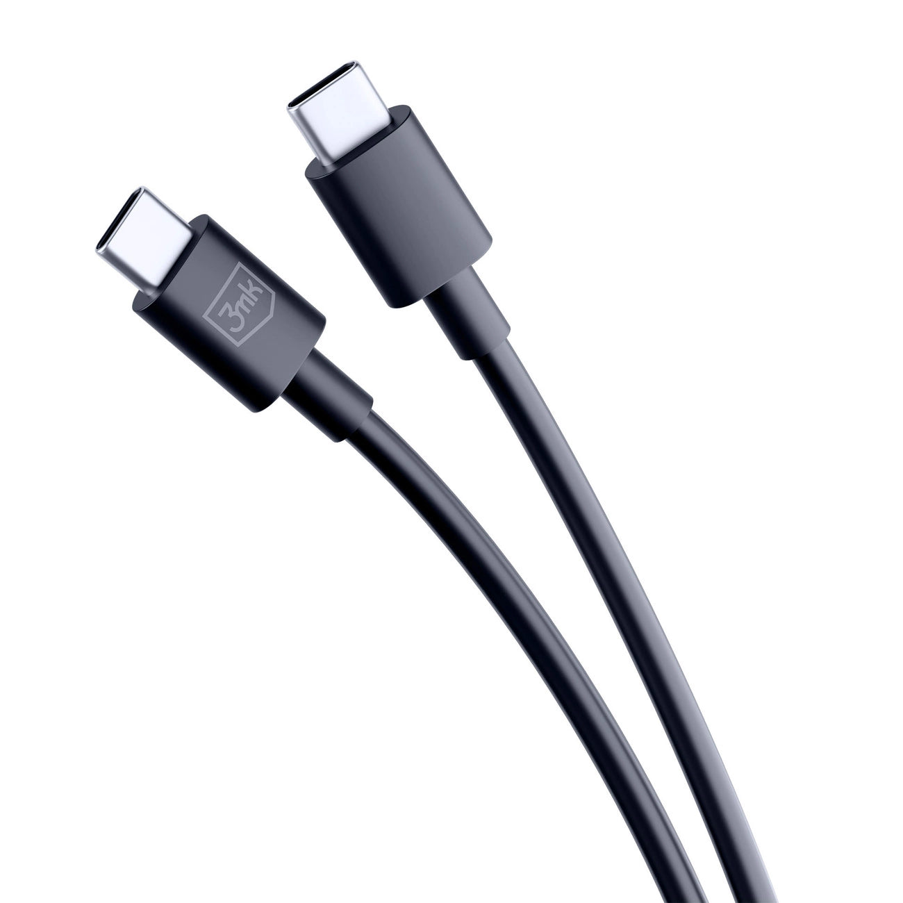 3mk Hyperkabel USB-C / USB-C 100 W 1,2 m – Schwarz