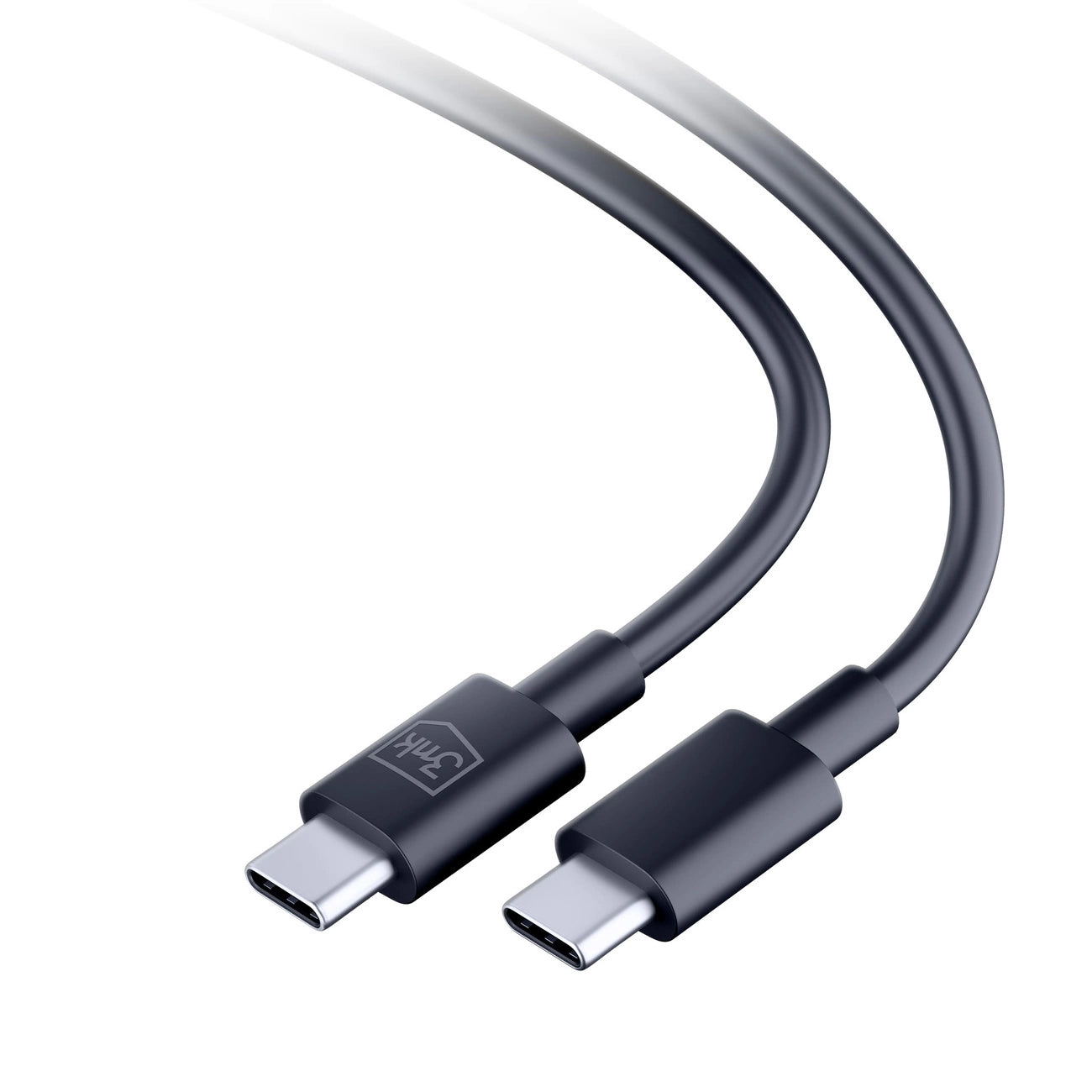 3mk Hyperkabel USB-C / USB-C 100 W 1,2 m – Schwarz