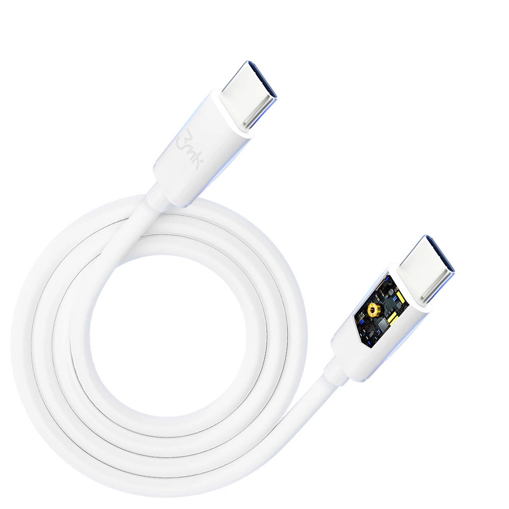 3mk Hyperkabel USB-C / USB-C 100W 2m - weiß