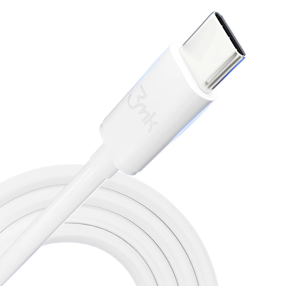 3mk Hyperkabel USB-C / USB-C 100W 2m - weiß