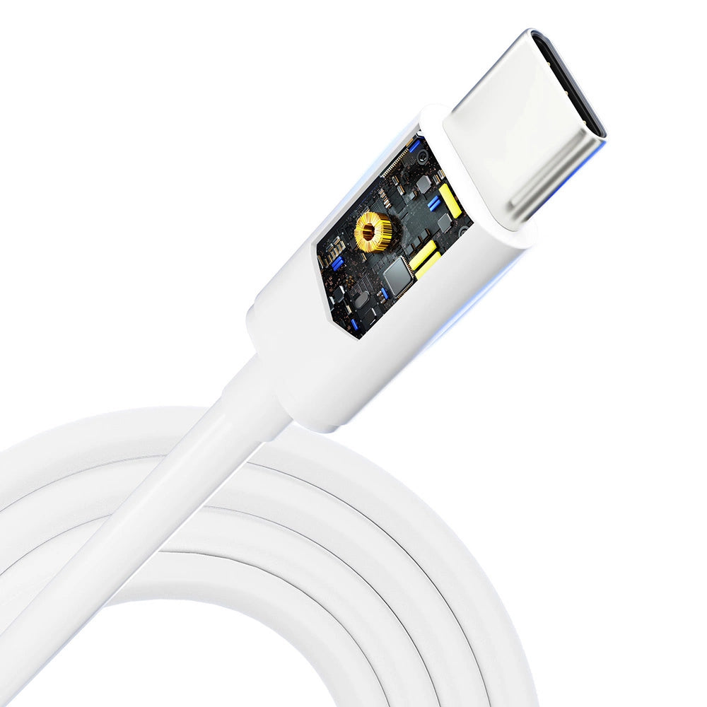3mk Hyperkabel USB-C / USB-C 100W 2m - weiß