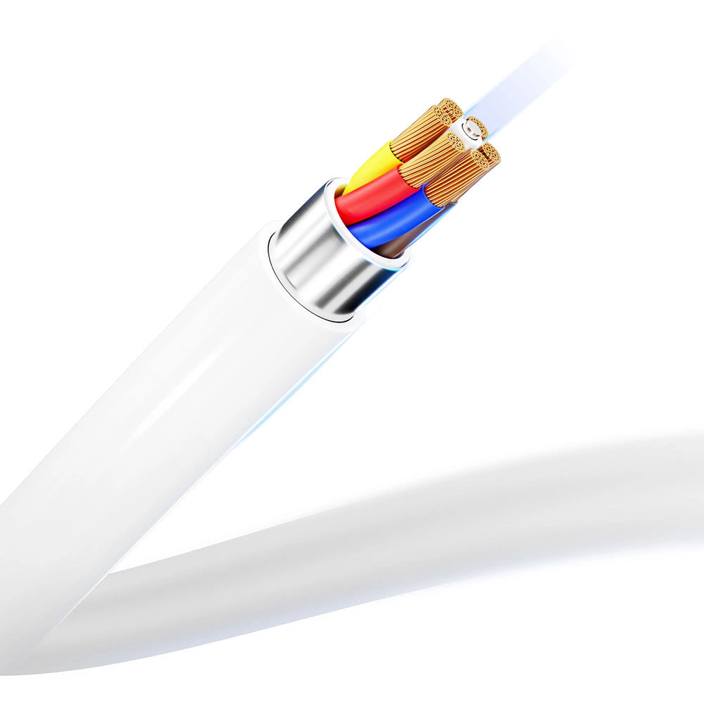 3mk Hyperkabel USB-C / USB-C 100W 2m - weiß