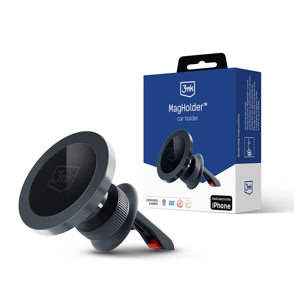 3mk MagHolder magnetische Autohalterung für Lüftungsschlitze – schwarz