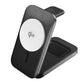 3mk MagRocket 3-in-1 15W Qi2 MPP MagSafe Kabelloses Ladegerät - Schwarz