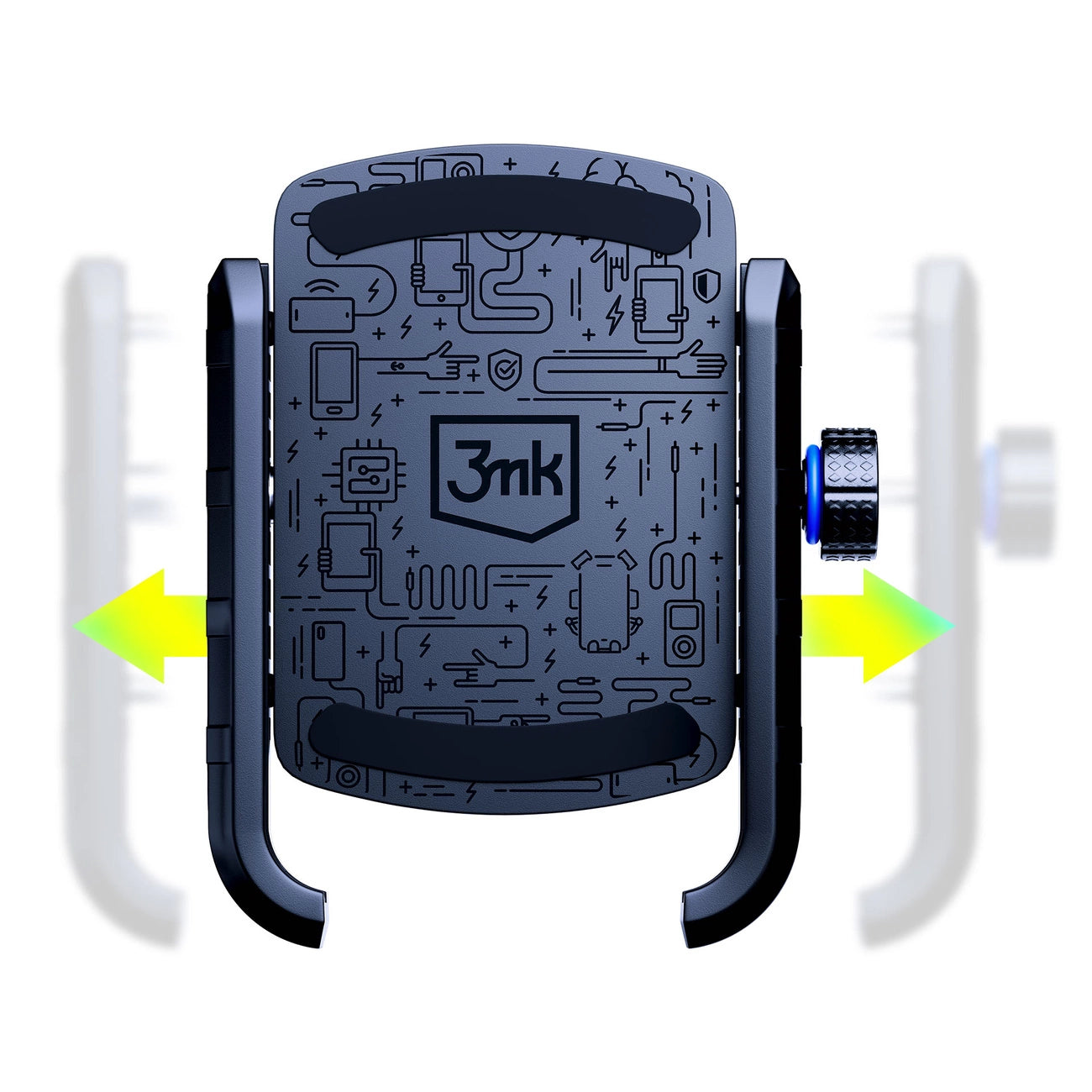 3mk Steel Bike Holder Fahrrad-Handyhalter – Schwarz