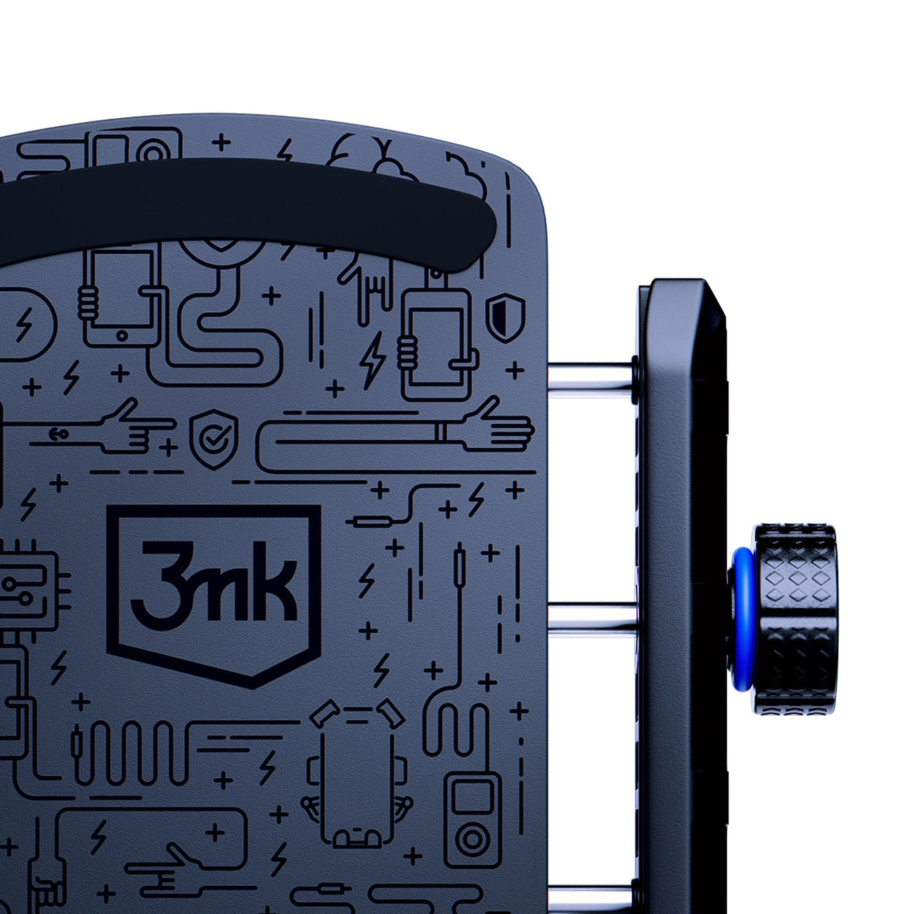 3mk Steel Bike Holder Fahrrad-Handyhalter – Schwarz