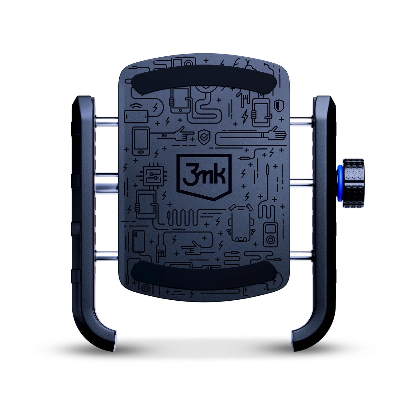 3mk Steel Bike Holder Fahrrad-Handyhalter – Schwarz