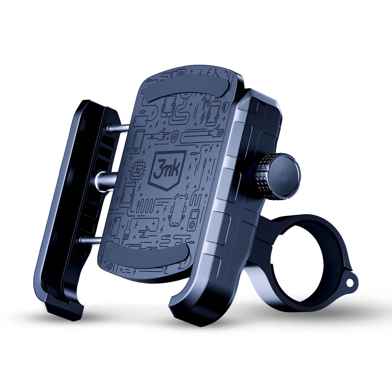 3mk Steel Bike Holder Fahrrad-Handyhalter – Schwarz