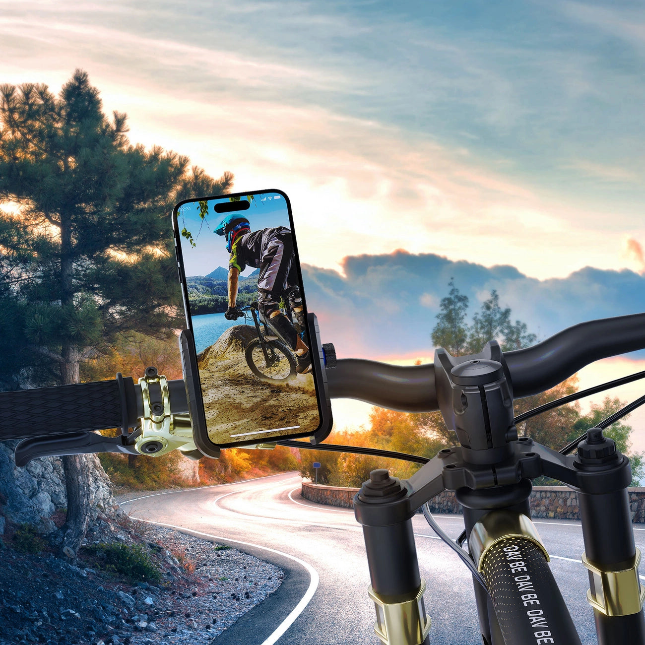 3mk Steel Bike Holder Fahrrad-Handyhalter – Schwarz