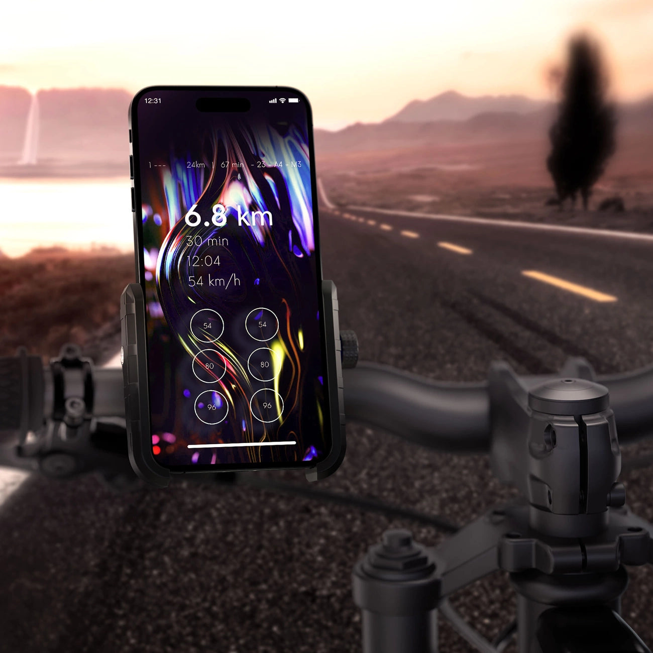 3mk Steel Bike Holder Fahrrad-Handyhalter – Schwarz