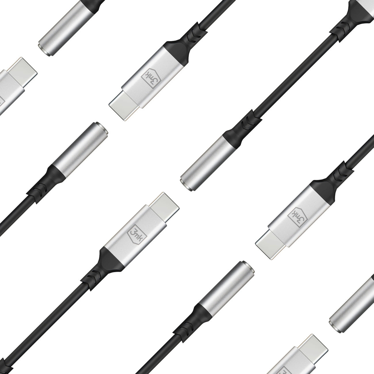 3mk USB-C-Adapter – 3,5-mm-Miniklinke – Silber