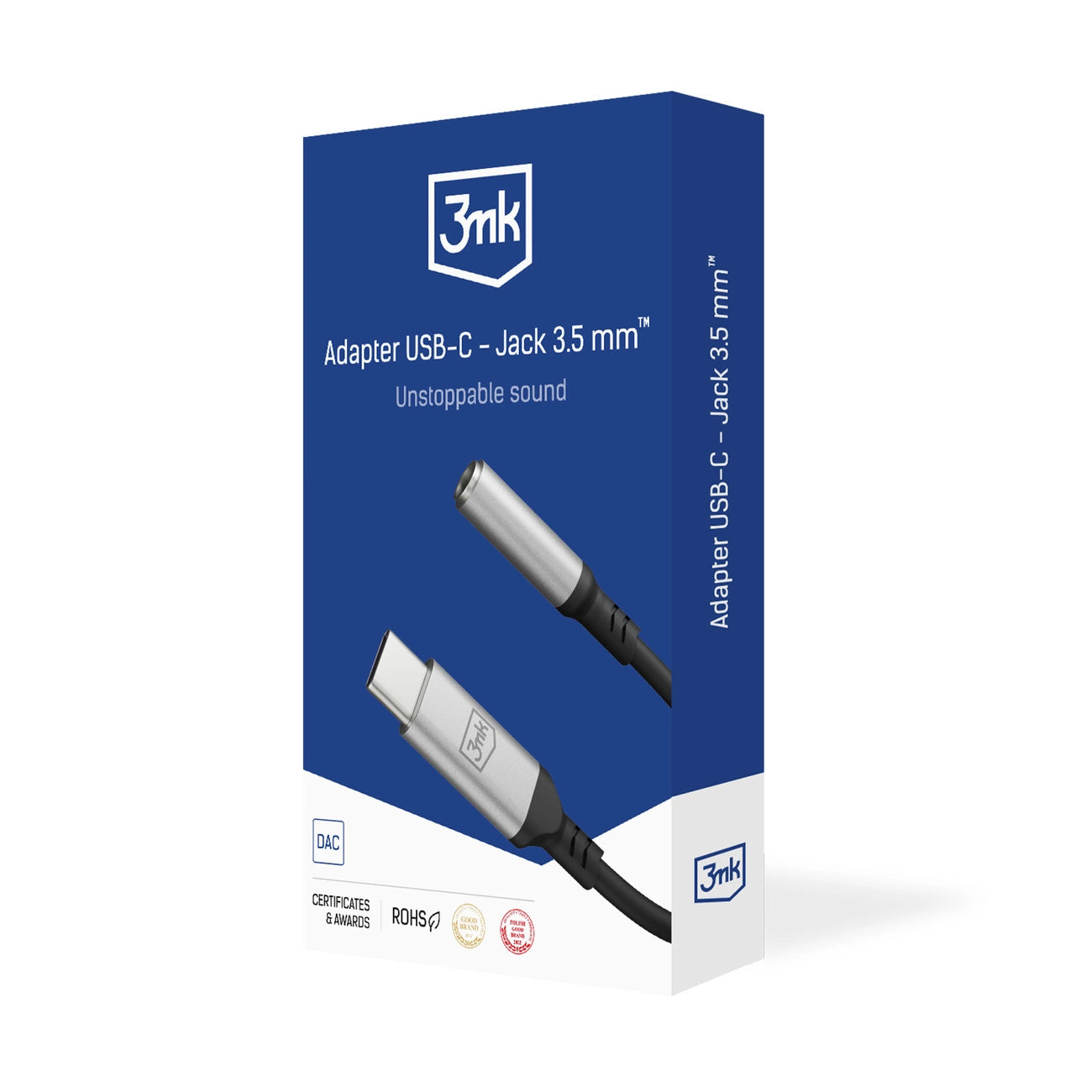 3mk USB-C-Adapter – 3,5-mm-Miniklinke – Silber