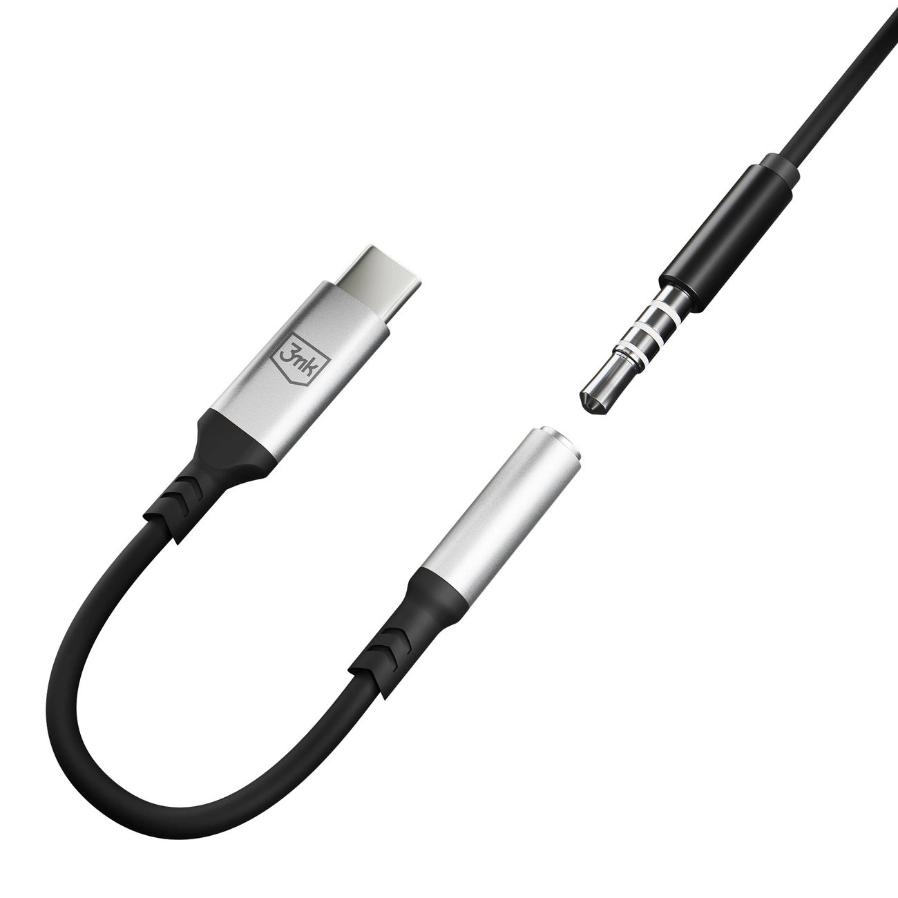 3mk USB-C-Adapter – 3,5-mm-Miniklinke – Silber