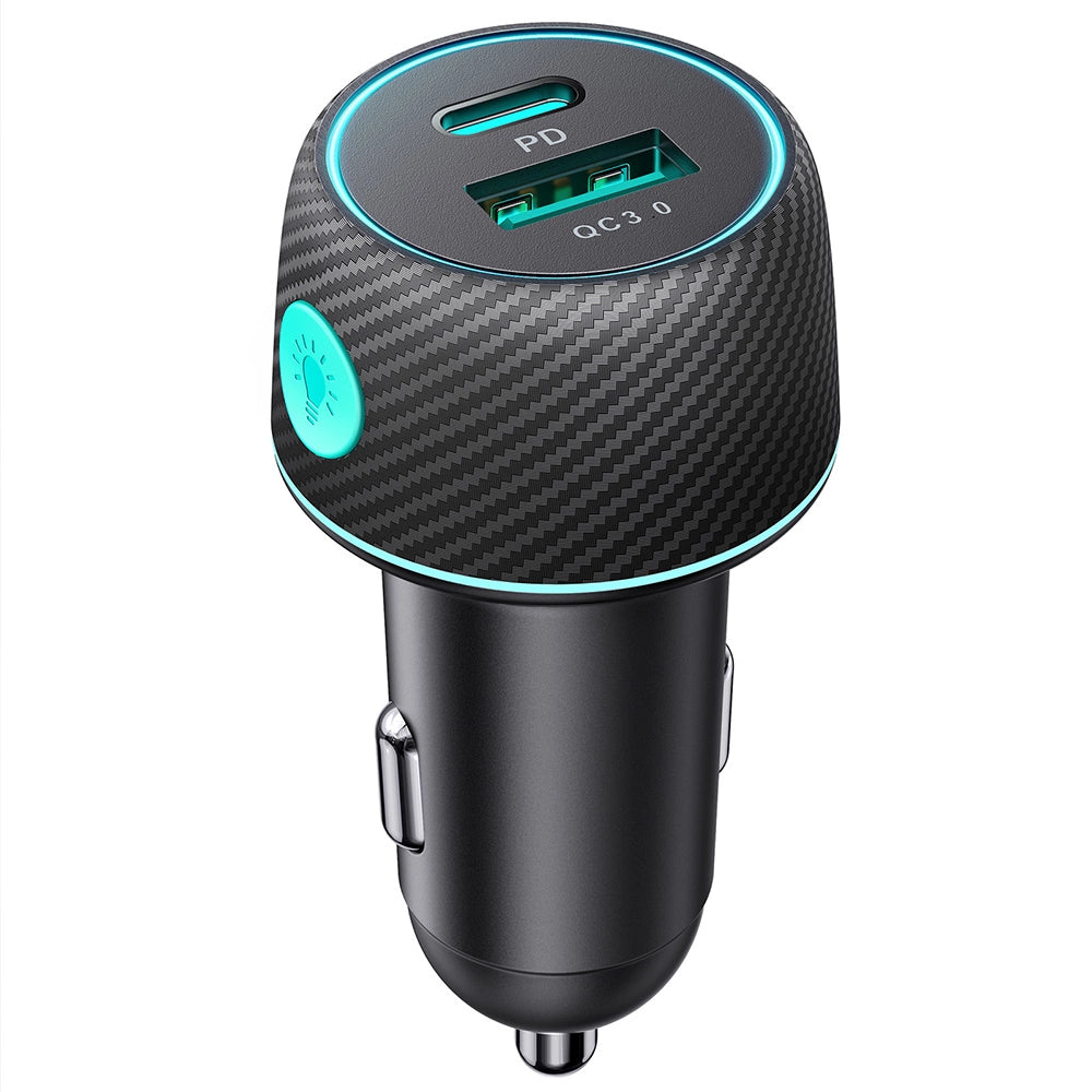 60W USB-C USB-A Autoladegerät Joyroom JR-CCN01 - Schwarz