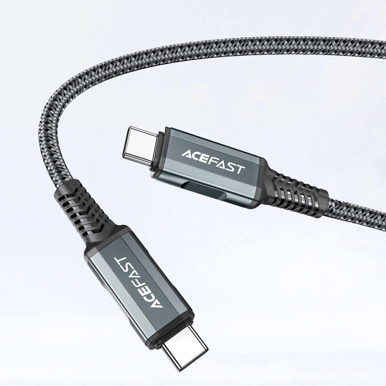 Acefast 2in1 Ladegerät GaN 65W USB Type C / USB, Adapter HDMI Adapter 4K 60Hz (Set mit Kabel) schwarz (A17 schwarz)