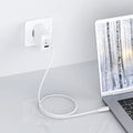 Acefast 2in1 Wandladegerät 2x USB-C / USB-A 65W, PD, QC 3.0, AFC, FCP (Set mit USB-C 1,2m Kabel) weiß (A13 weiß)