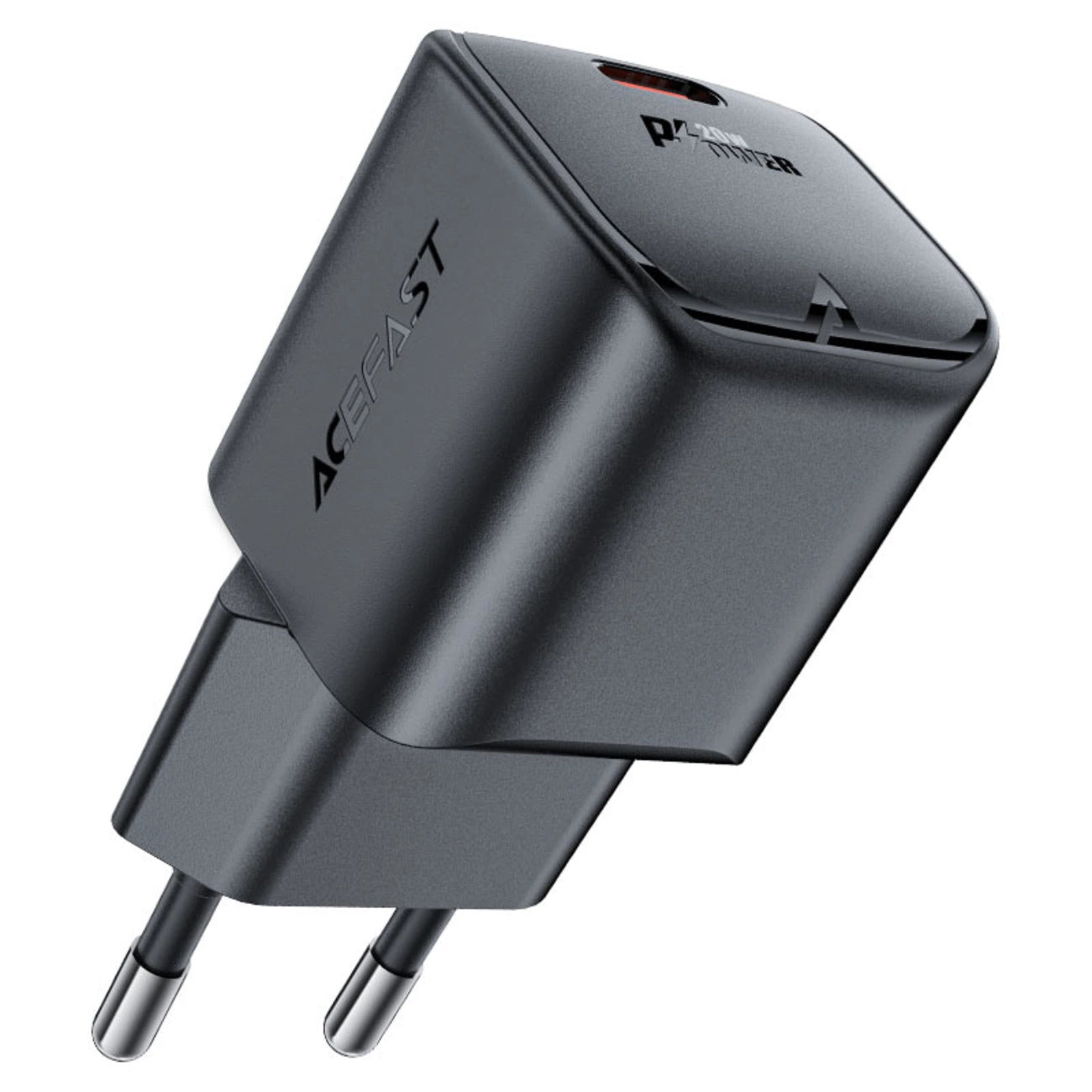 Acefast A73 Mini PD 20W GaN USB-C Wandladegerät – Schwarz