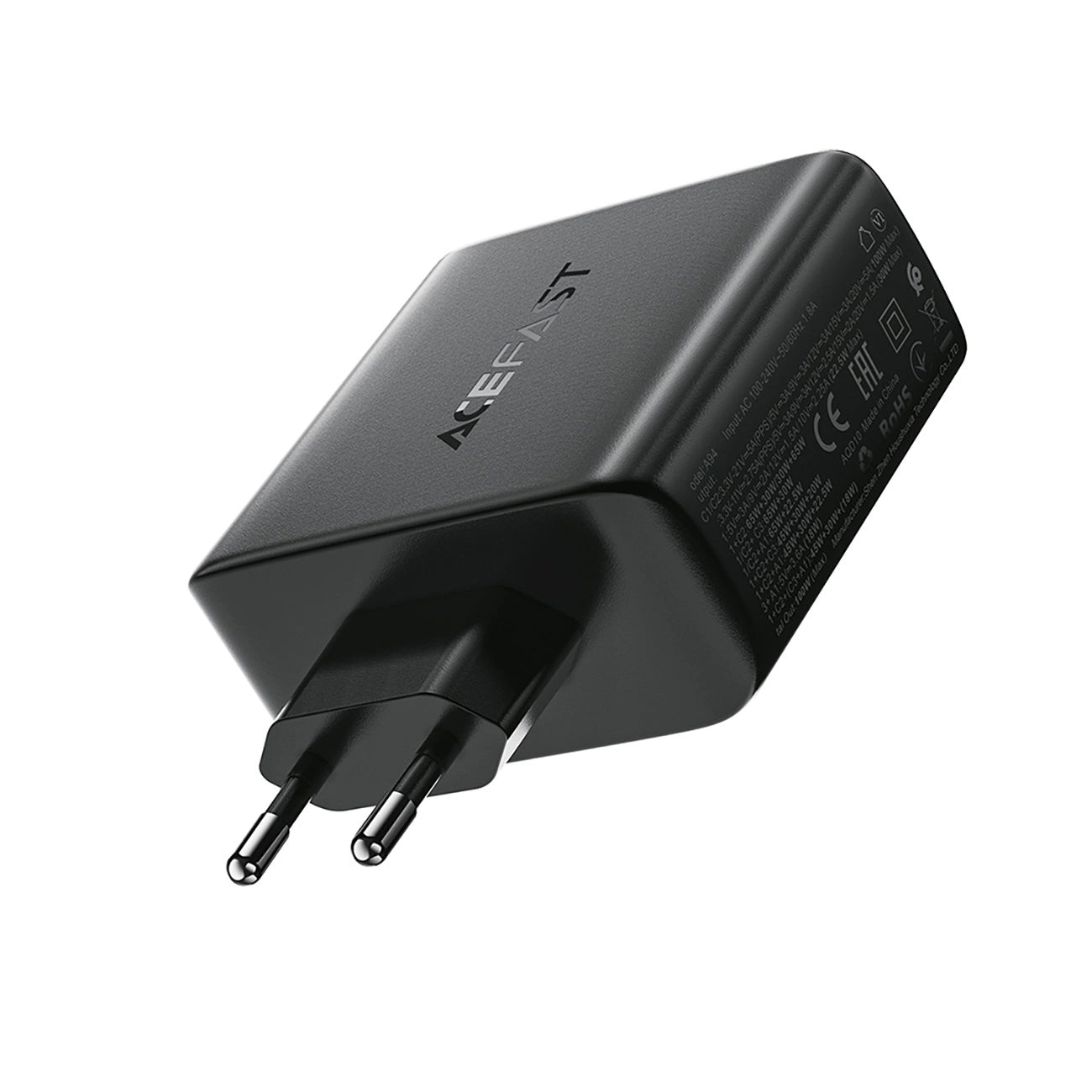 Acefast A94 GaN2 USB-A / 3x USB-C PD 100W Netzwerkladegerät - Schwarz