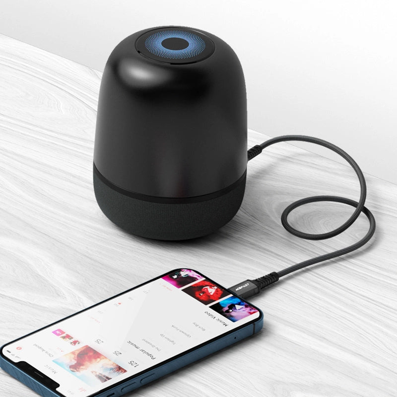 Acefast Audiokabel MFI Lightning - 3,5 mm Miniklinke (männlich) 1,2 m, AUX schwarz (C1-06 schwarz)