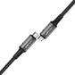 Acefast C1-09 USB-C / USB-C USB4 PD3.1 Kabel 5A 1m - grau-schwarz