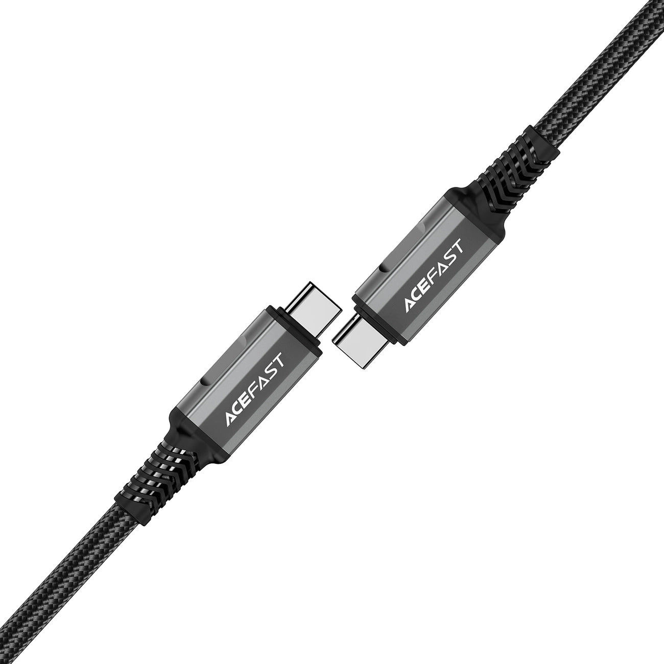 Acefast C1-09 USB-C / USB-C USB4 PD3.1 Kabel 5A 1m - grau-schwarz