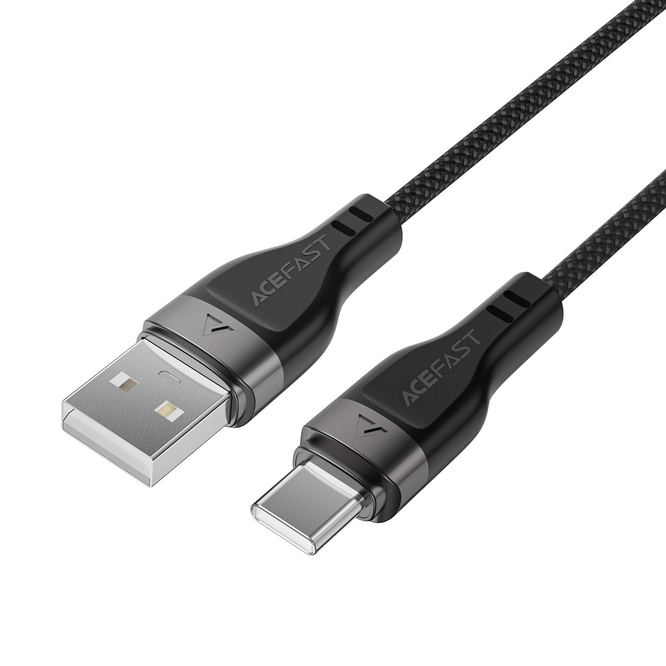 Acefast C11-04 USB-A - USB-C 3A Kabel 1,2m Magnetgeflecht - Schwarz
