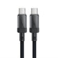 Acefast C12 USB-C / USB-C PD-Kabel 60 W 480 MB/mit Nylongeflecht – Schwarz