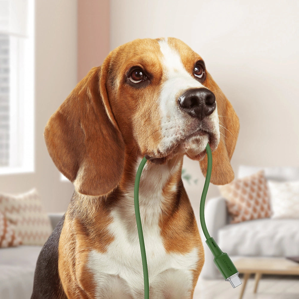 Acefast C2-03-CC USB-C – USB-C PD QC-Kabel 60 W 3 A 480 Mbit/s 1,2 m – grün