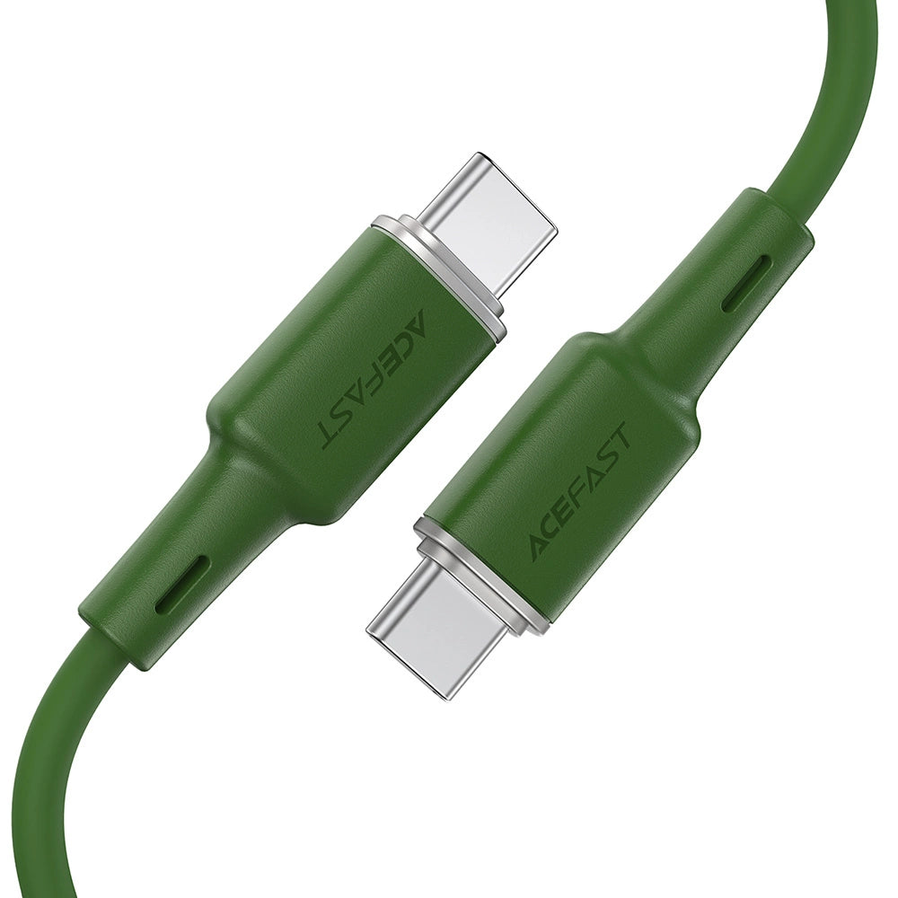 Acefast C2-03-CC USB-C – USB-C PD QC-Kabel 60 W 3 A 480 Mbit/s 1,2 m – grün