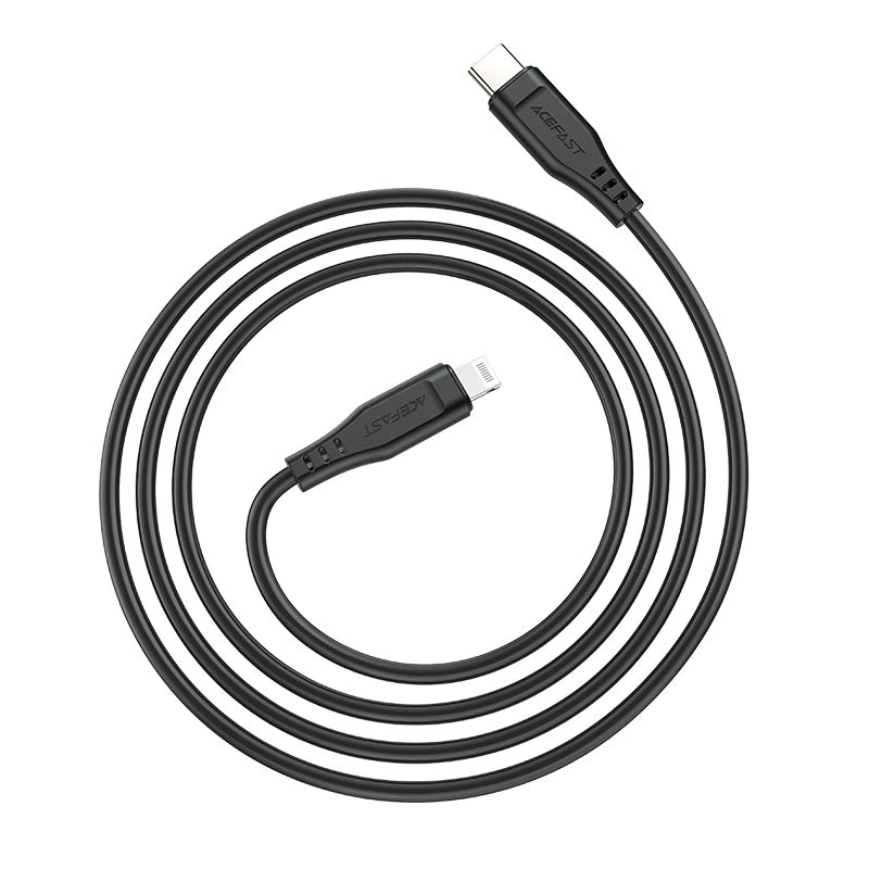 Acefast C3-01 Lightning – USB-C PD-Kabel 30 W 3 A 480 Mbit/s 1,2 m – Weiß