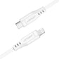 Acefast C3-01 Lightning – USB-C PD-Kabel 30 W 3 A 480 Mbit/s 1,2 m – Weiß