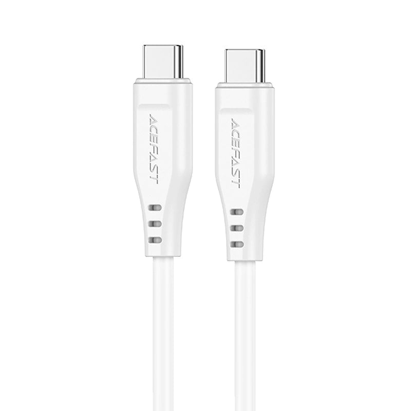 Acefast C3-03 USB-C – USB-C PD QC-Kabel 60 W 3 A 480 Mbit/s 1,2 m – Weiß