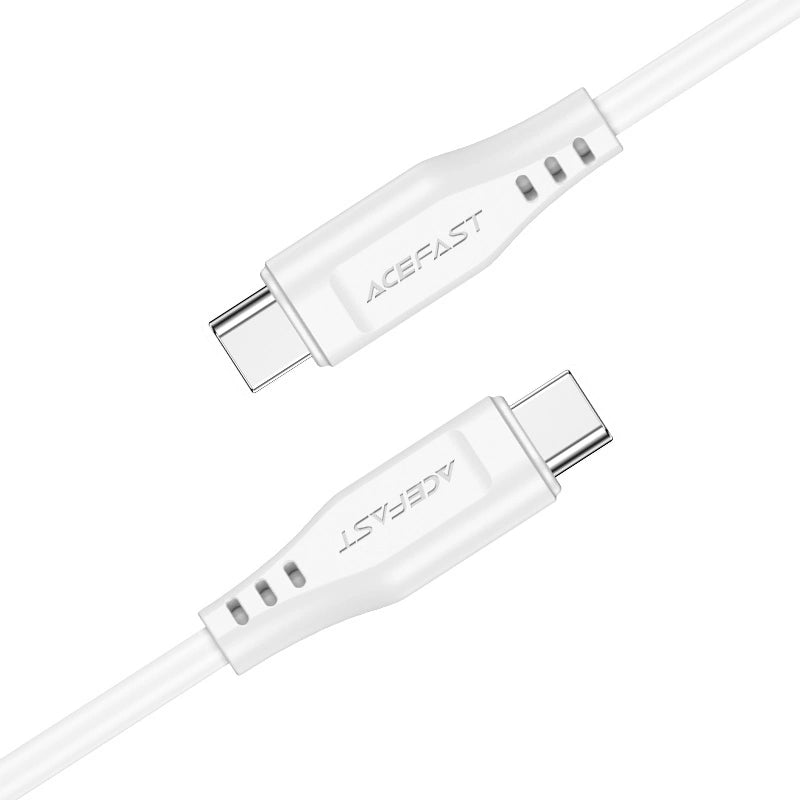 Acefast C3-03 USB-C – USB-C PD QC-Kabel 60 W 3 A 480 Mbit/s 1,2 m – Weiß