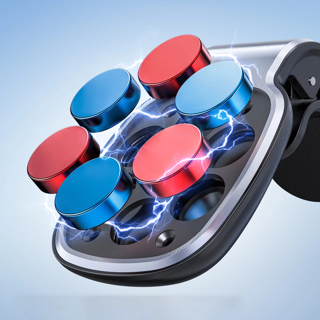 Acefast D16 Magnetische Auto-Lüftungshalterung - Kein MagSafe erforderlich - Grau