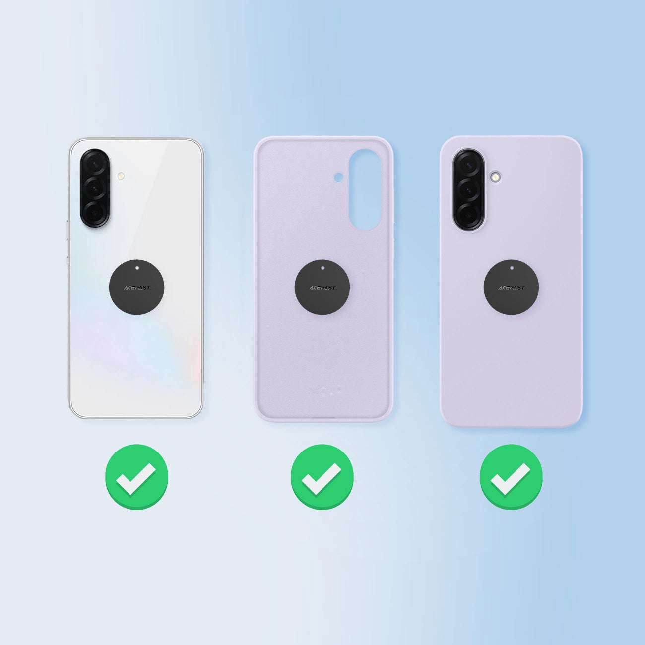 Acefast D16 Magnetische Auto-Lüftungshalterung - Kein MagSafe erforderlich - Grau