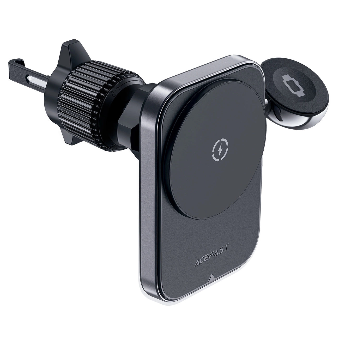 Acefast D18 Autohalterung mit MagSafe / Qi-Induktionsladegerät + USB-A USB-C-Kabel - Schwarz